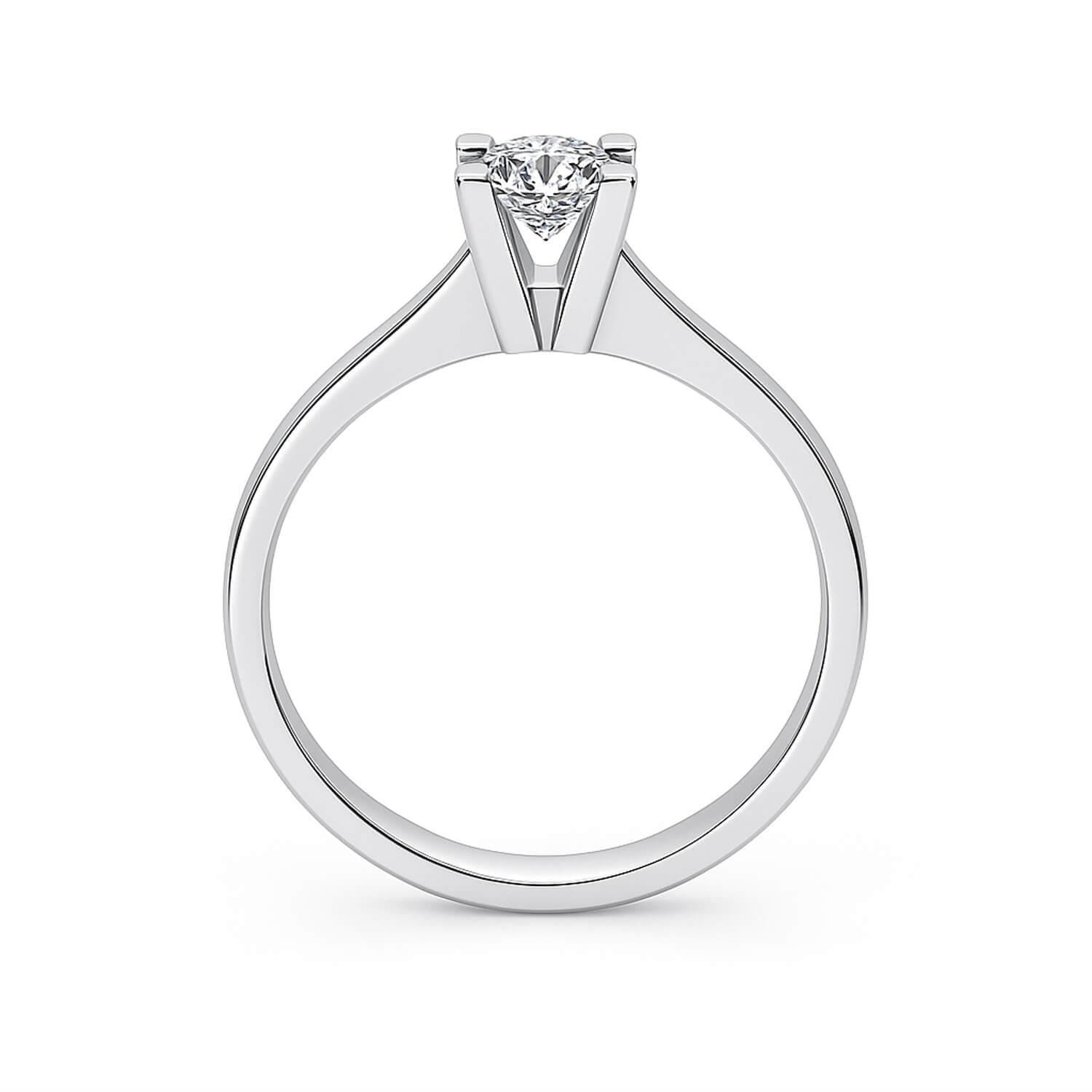 0.50 Karat F VS1 GIA Tektaş Pırlanta Yüzük 2