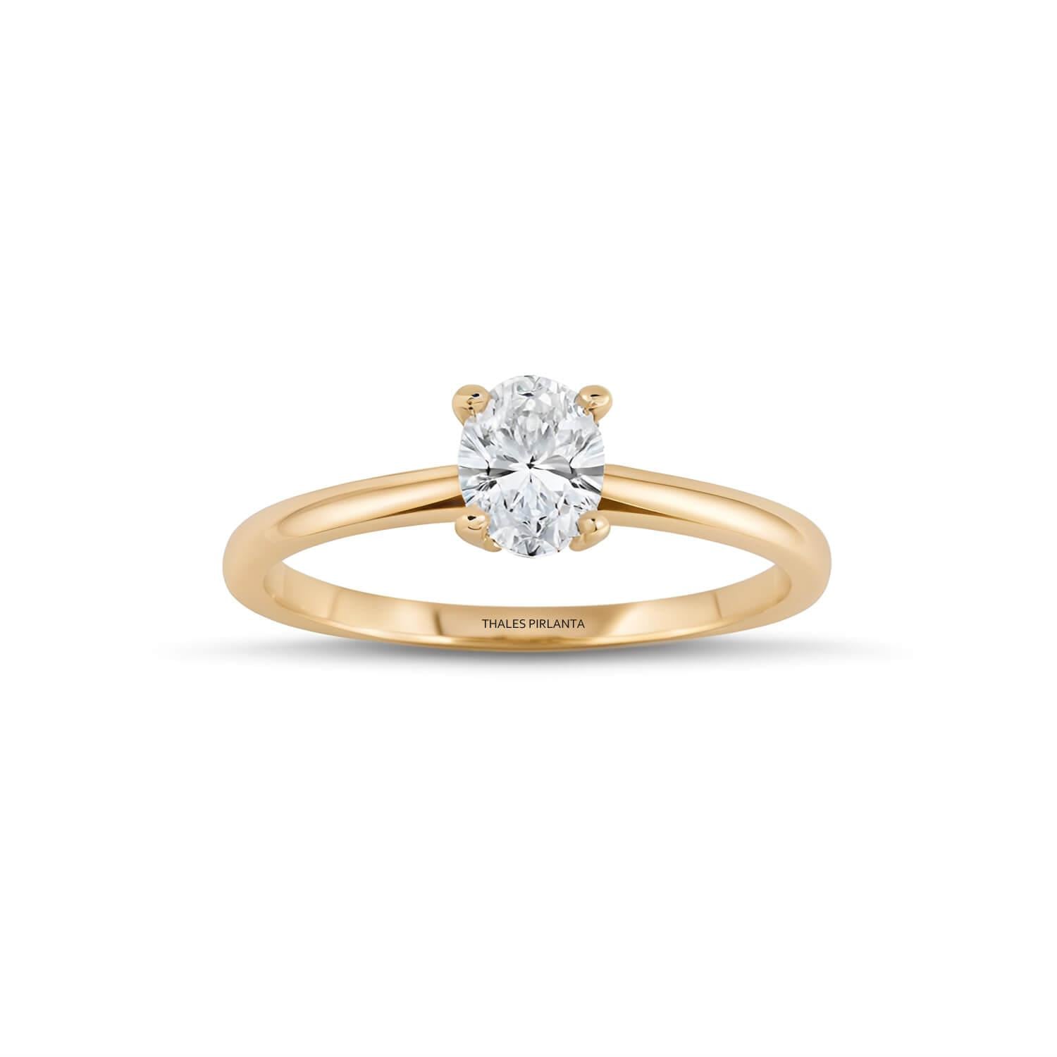 0.30 Karat GIA Sertifikalı Oval Tektaş