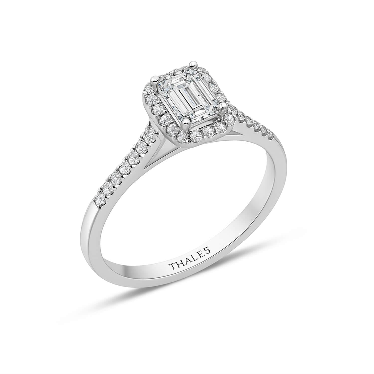 0.60 Karat D VS2 Emerald Kesim Pırlanta Yüzük 2
