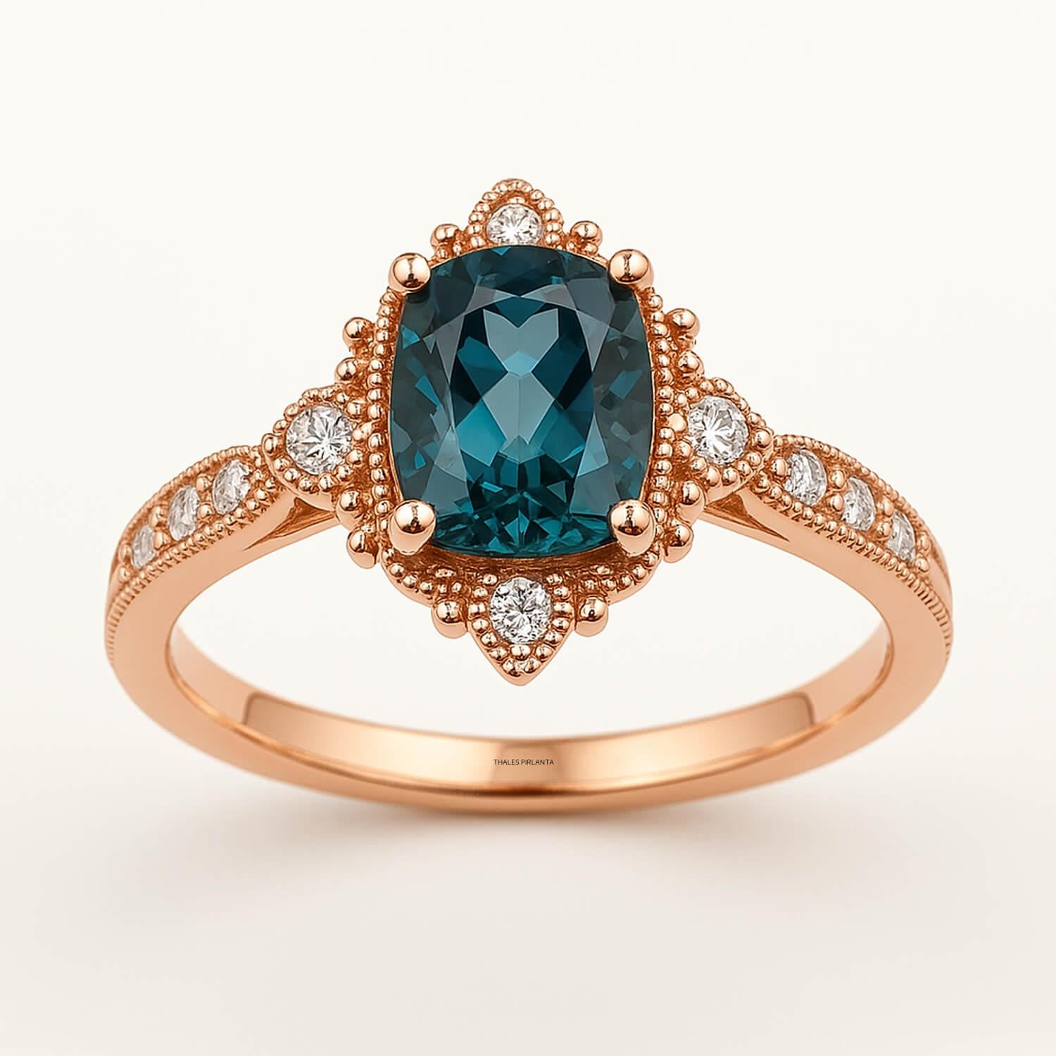 Blue London Vintage Yüzük 1,24 Karat