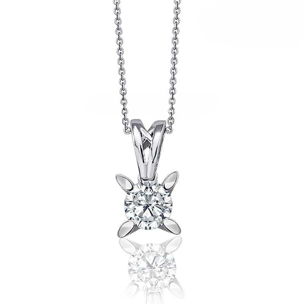 GIA Sertifikalı Kolye 0.40 Karat H VS2