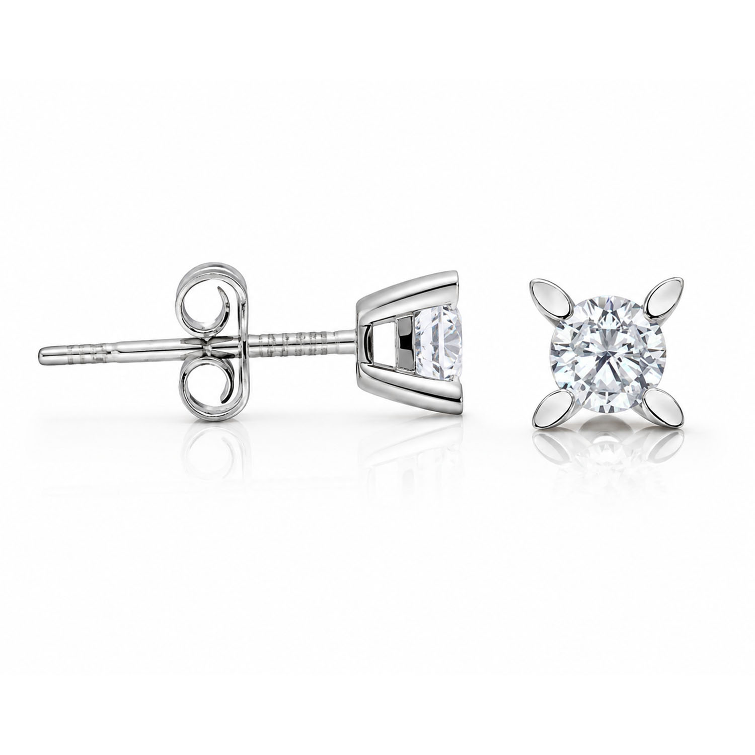 Tektaş Pırlanta Küpe 0,24 Ct 2