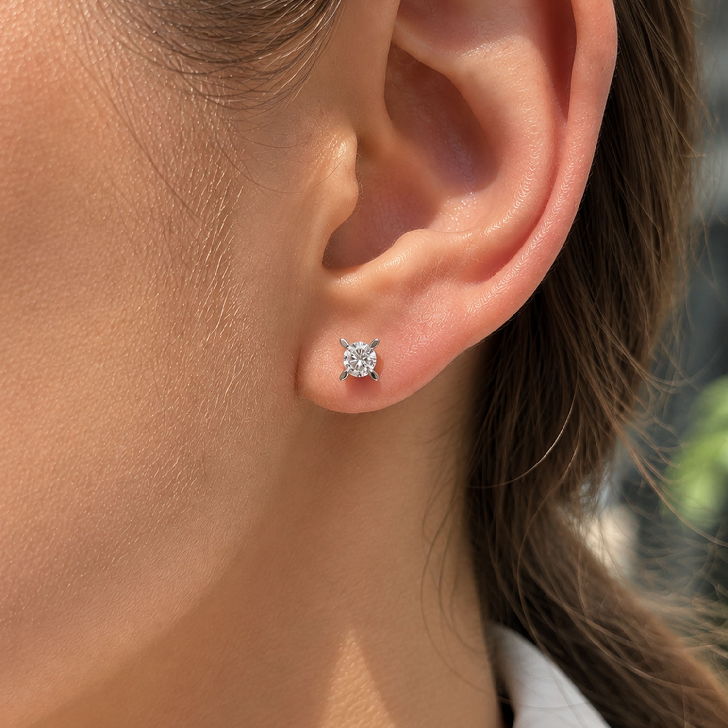 Tektaş Pırlanta Küpe 0,24 Ct